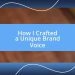 How I Crafted a Unique Brand Voice