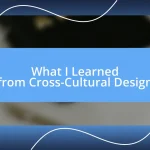 What I Learned from Cross-Cultural Design